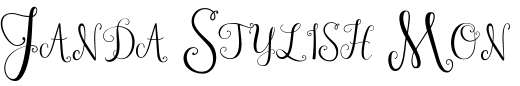 `Janda Stylish Monogram Regular` Preview
