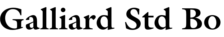 `Galliard Std Bold` Preview