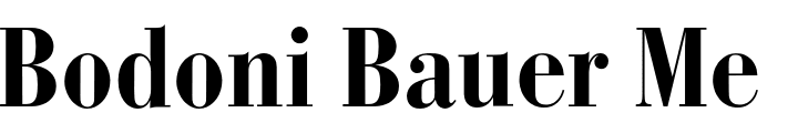 `Bodoni Bauer Medium Condensed` Preview