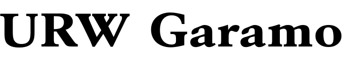 `URW Garamond ExtraWide ExtraBold` Preview
