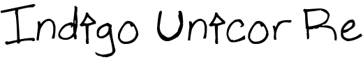 `Indigo Unicor Regular` Preview
