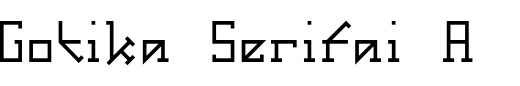 `Gotika Serifai A Regular` Preview