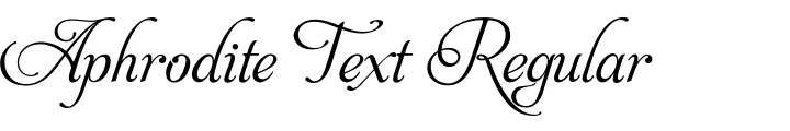 `Aphrodite Text Regular` Preview