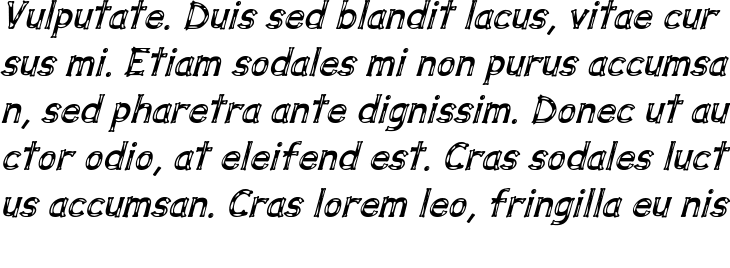 `Dalmata Dream Bold Italic` Preview
