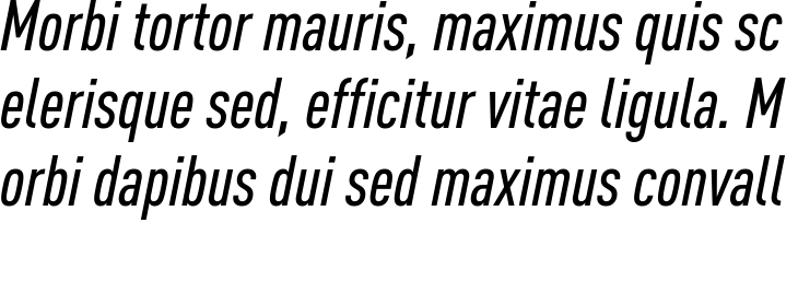 `FF DIN Pro Condensed Medium Italic` Preview