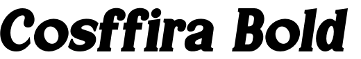 `Cosffira Bold Italic` Preview
