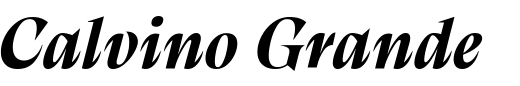 `Calvino Grande Bold Italic` Preview