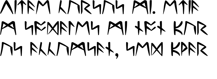 `Ultima Runes -- ALL CAPS Regular` Preview