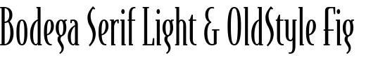 `Bodega Serif Light & OldStyle Figures` Preview
