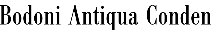 `Bodoni Antiqua Condensed` Preview