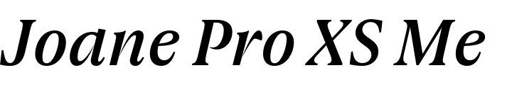 `Joane Pro XS Medium Italic` Preview