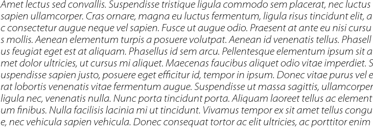 `Myriad Pro SemiExtended Light Italic` Preview