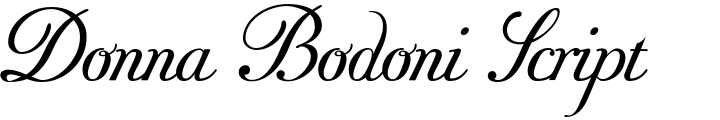 `Donna Bodoni Script Ce` Preview