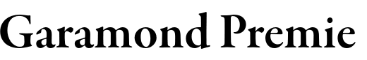`Garamond Premier Pro Semi Bold SubHead` Preview