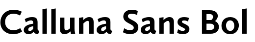 `Calluna Sans Bold` Preview