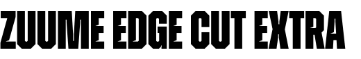 `Zuume Edge Cut Extra Bold` Preview
