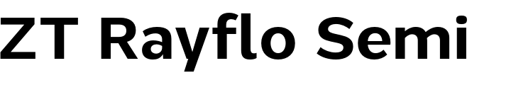 `ZT Rayflo Semi Bold` Preview