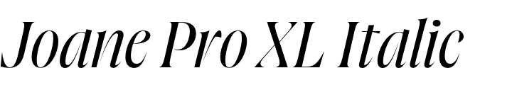 `Joane Pro XL Italic` Preview