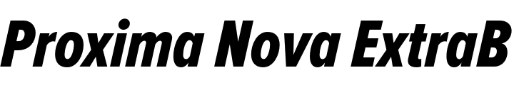 `Proxima Nova ExtraBold Italic ExtraCondensed` Preview