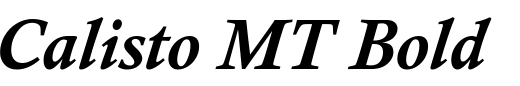 `Calisto MT Bold Italic` Preview