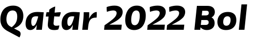 `Qatar 2022 Bold Italic` Preview