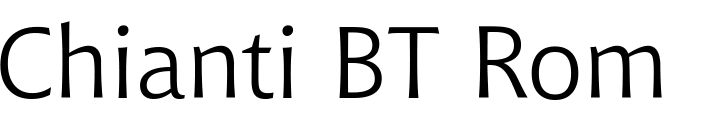 `Chianti BT Roman & OldStyle Figures` Preview