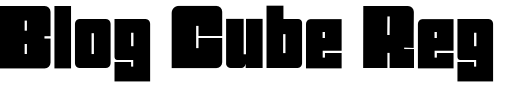 `Blog Cube Regular` Preview