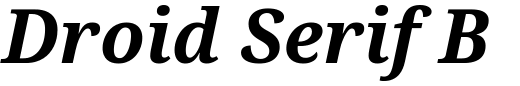 `Droid Serif Bold Italic` Preview