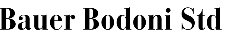 `Bauer Bodoni Std Bold Condensed` Preview