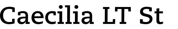 `Caecilia LT Std Bold` Preview