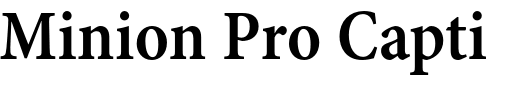 `Minion Pro Caption Condensed SemiBold` Preview