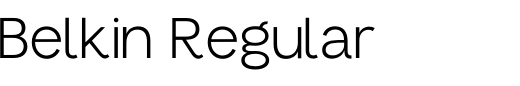 `Belkin Regular` Preview