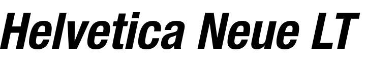 `Helvetica Neue LT Std 77 Bold Condensed Oblique` Preview