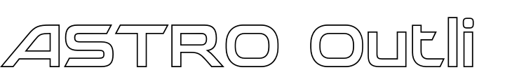 `ASTRO Outline Regular` Preview