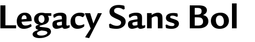 `Legacy Sans Bold OS` Preview
