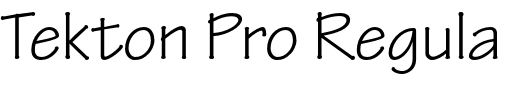 `Tekton Pro Regular` Preview