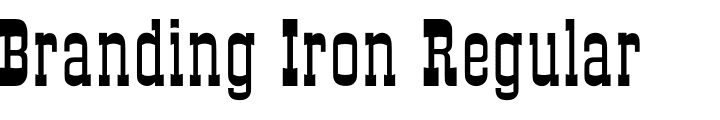 `Branding Iron Regular` Preview