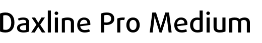 `Daxline Pro Medium` Preview