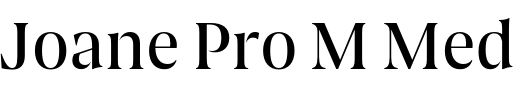 `Joane Pro M Medium` Preview