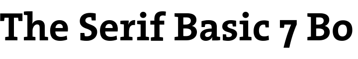`The Serif Basic 7 Bold` Preview