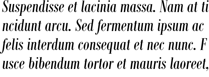 `Bodoni MT Condensed Italic` Preview