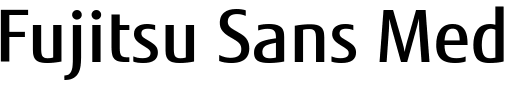 `Fujitsu Sans Medium Regular` Preview
