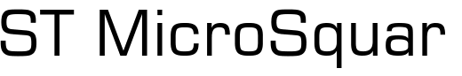 `ST MicroSquare Regular` Preview