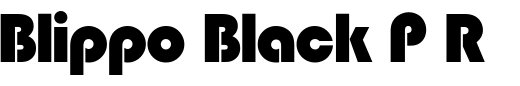 `Blippo Black P Regular` Preview