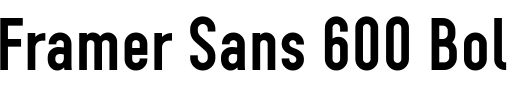 `Framer Sans 600 Bold` Preview