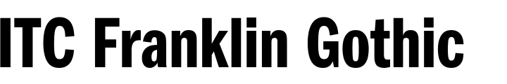 `ITC Franklin Gothic Demi Compressed` Preview