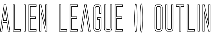 `Alien League II Outline Regular` Preview