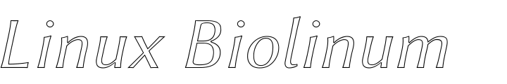 `Linux Biolinum Outline Italic` Preview