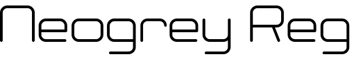 `Neogrey Regular` Preview