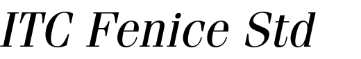 `ITC Fenice Std Oblique` Preview